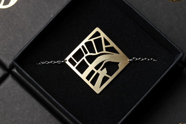 Strasbourg - Petite France | Bracelet Géométrique | Laiton | Dédale