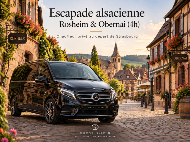 Patrimoine alsacien — visuel de l’escapade Rosheim et Obernai Ghost Driver