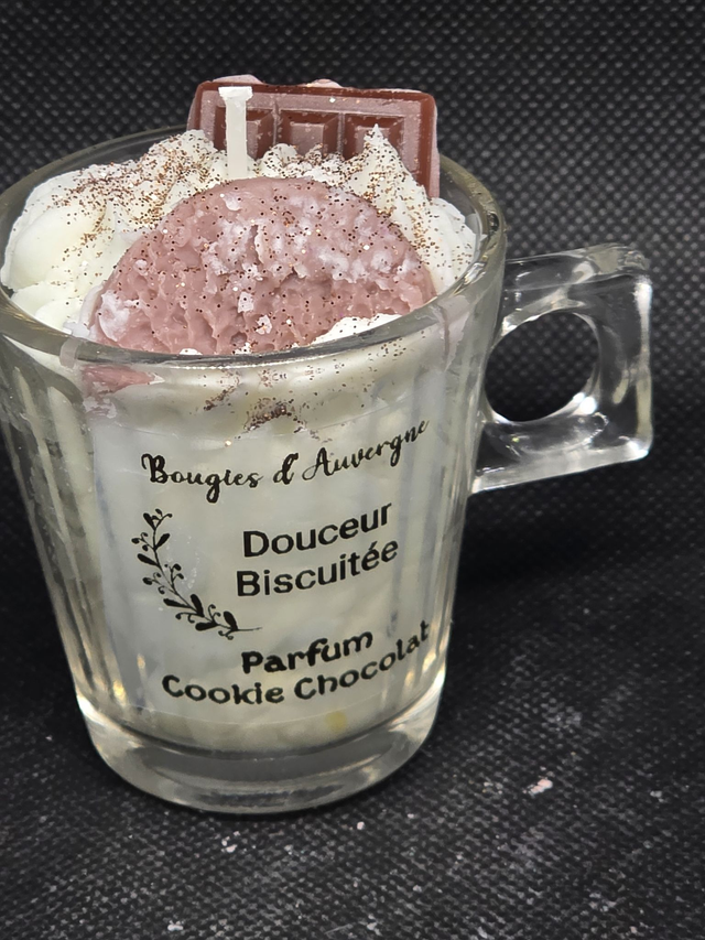 Bougie Douceur biscuitée Parfum Cookies Chocolat