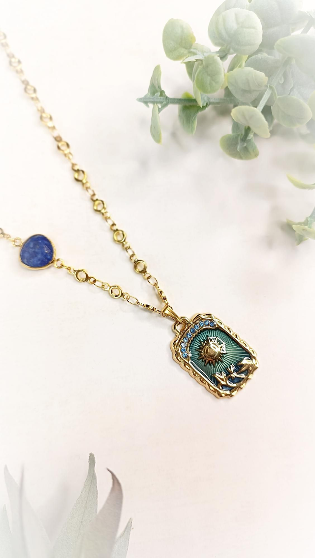 Collier SURYAH - Bleu Nuit - Lapis Lazuli 