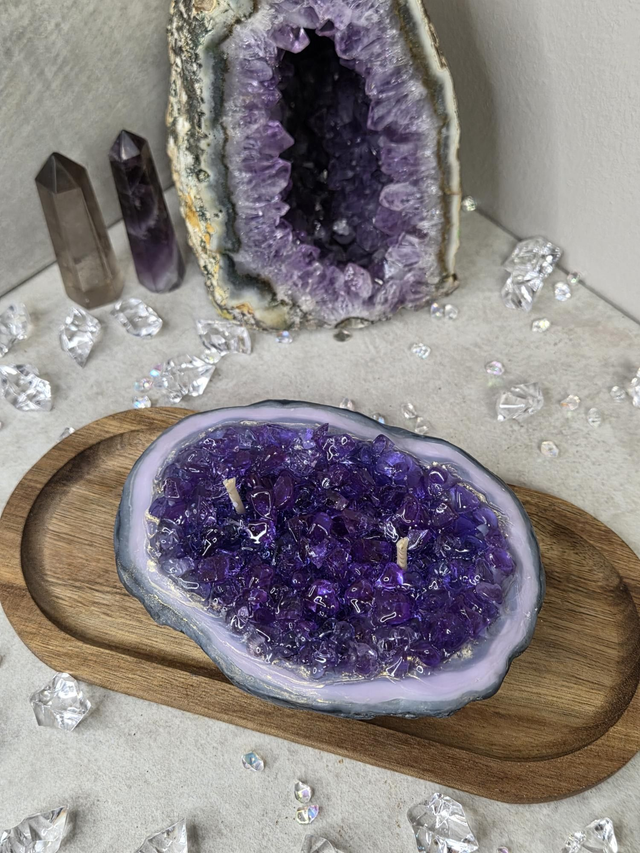 Illusion Géode Musc Améthyste (G.A.467)