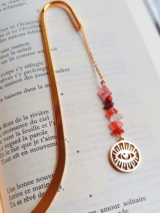 Marque page OEIL PROTECTEUR Cornaline