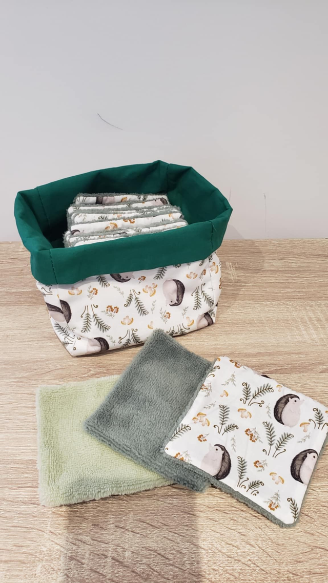 panier à lingettes hérisson