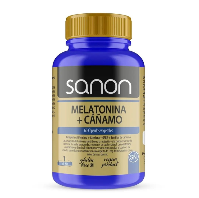 Melatonina + Cáñamo 60 CAP