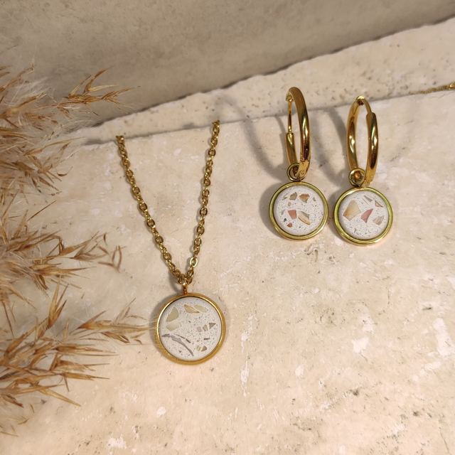 Muscheln | Weiß | Gold