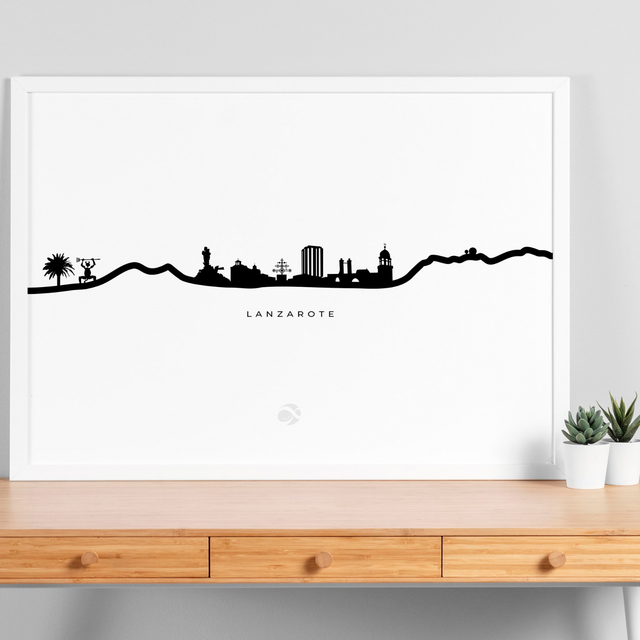 Lámina Skyline de Lanzarote