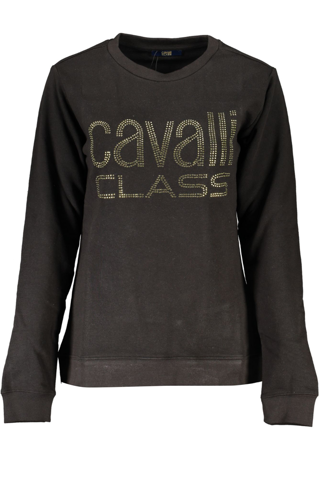 CAVALLI CLASS FELPA SENZA ZIP DONNA NERO