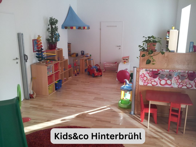 Raummiete 2026-04-04, Samstag 10-19:30, Kids&co Hinterbrühl