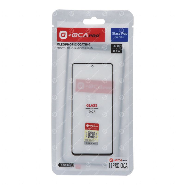 Vitre Compatible pour iPhone 11 Pro - Noir XUANHOU + OCA 