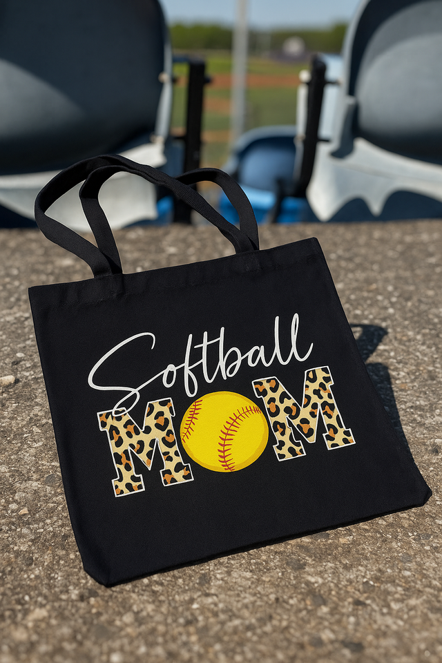 Canvas tas softbal mom