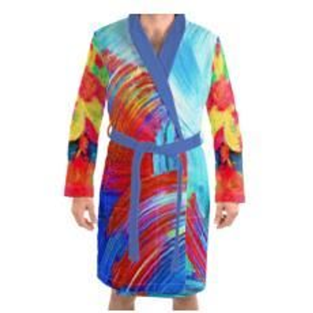 Peignoir "la Mer" en éponge du 2XS au 4XL