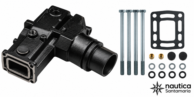 Collettore e Riser (28,7 cm) Volvo Penta V8 5.0 / 5.7 dal 1993