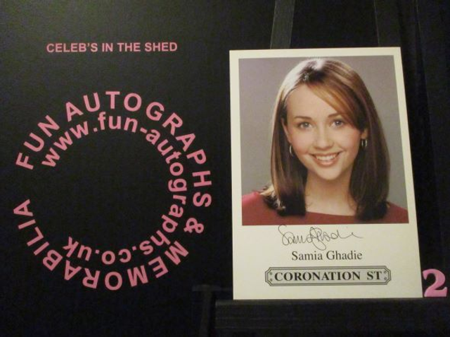 Samia Ghadie (Maria Connor) Original Coronation Street Pre-Print Cast Card (2)