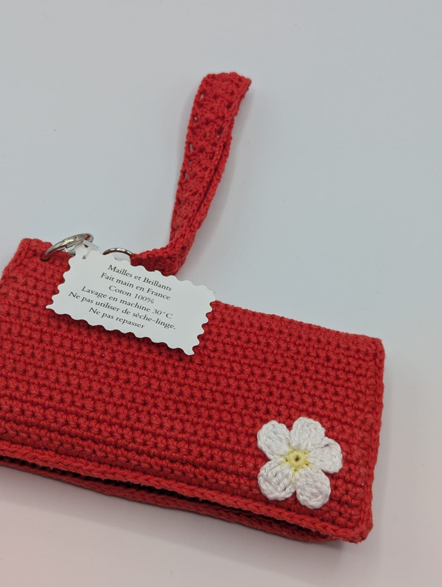 Portefeuille d’été crocheté – pratique, élégant et fait main en France