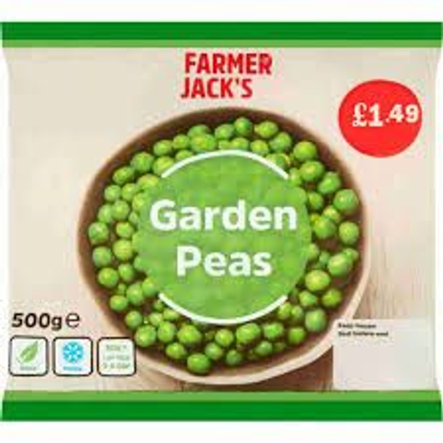Farmer Jack's Garden Peas 500g