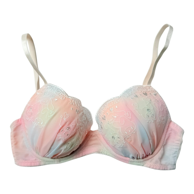 BNWT coquette pink colourful sanrio bra (kuromi, my melody, cinnamoroll) 