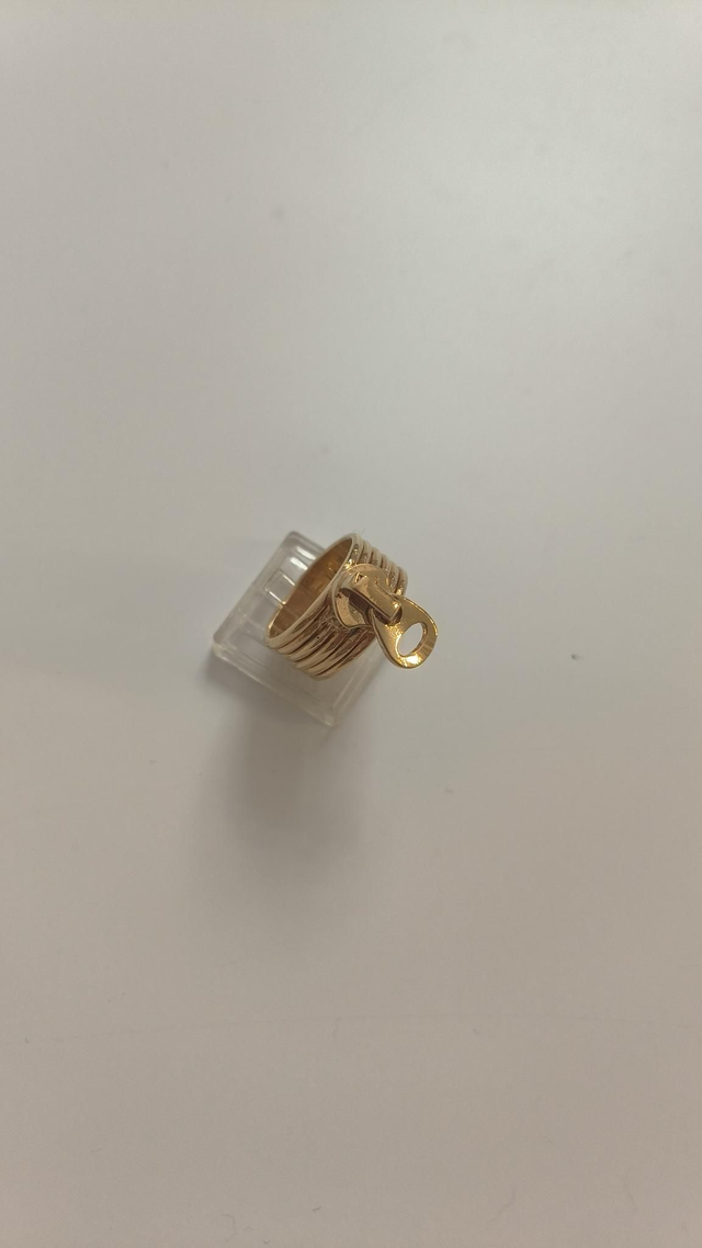 Bague zip plaqué or - Charlotte Lavergne