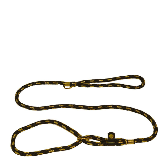 Guinzaglio Genoni nero/oro120 cm x 6 mm  