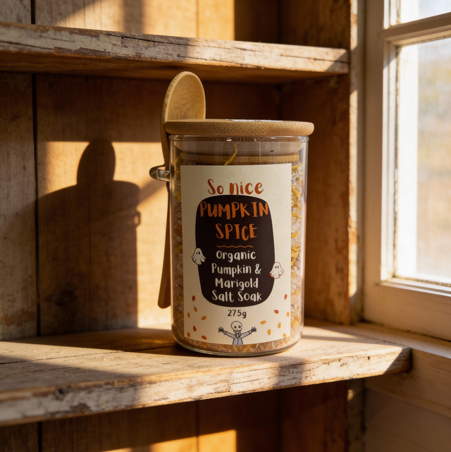 Pumpkin Spice Salt Soak