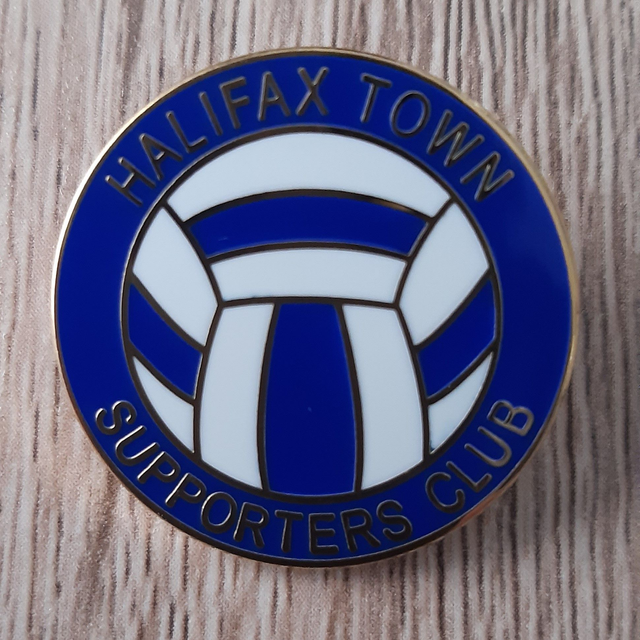 Halifax Town Retro Supporters' Club Enamel Pin Badge 