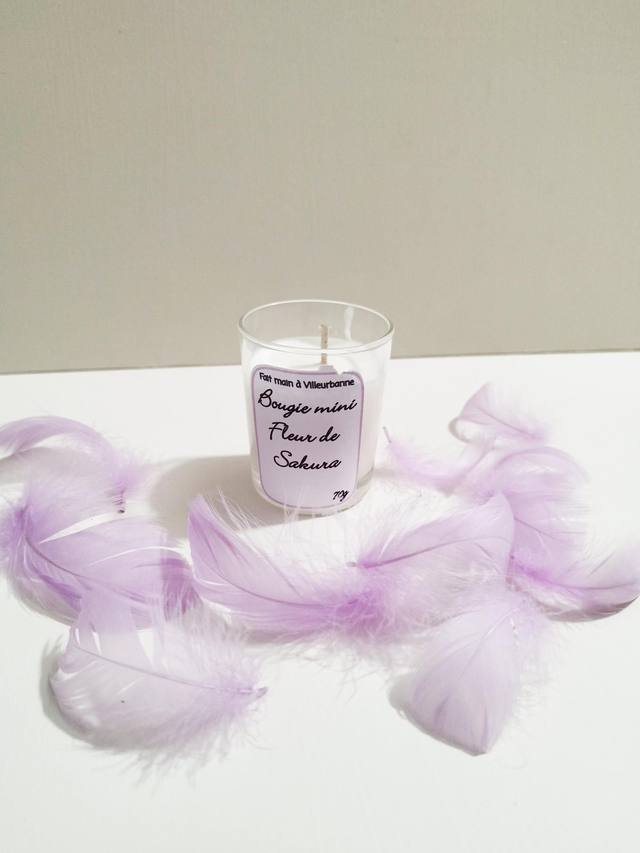 Bougie mini fleur de Sakura 70g
