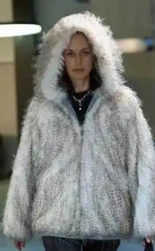 Manteau mode fourrure 