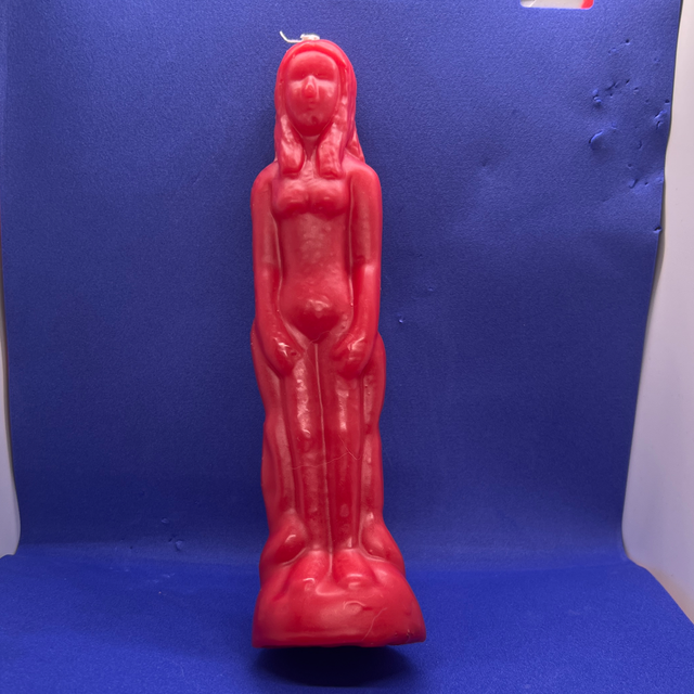 Bougie rouge femme